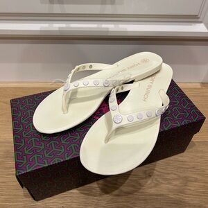 Tory Burch White Sandals